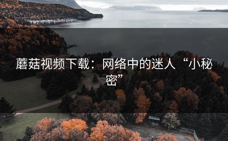 蘑菇视频下载：网络中的迷人“小秘密”