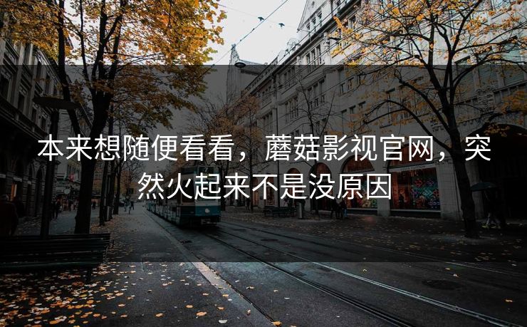 本来想随便看看，蘑菇影视官网，突然火起来不是没原因